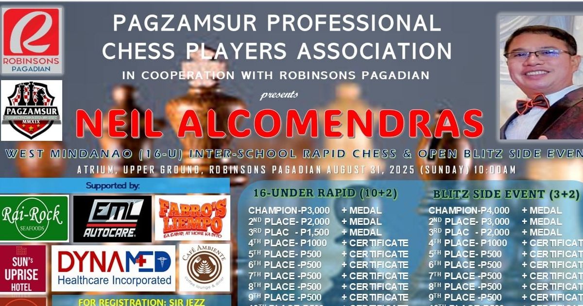 Official poster: Pagzamsur Professional Chess Players Association