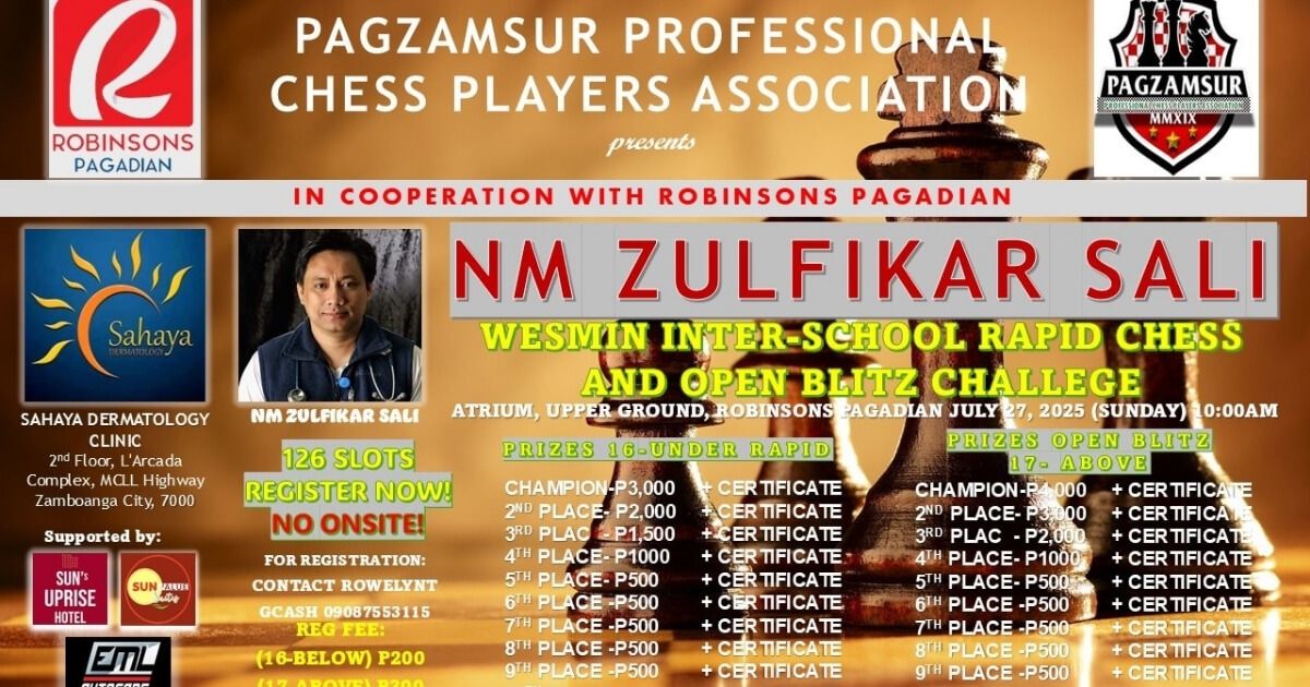 Official poster: Pagzamsur Professional Chess Players Association