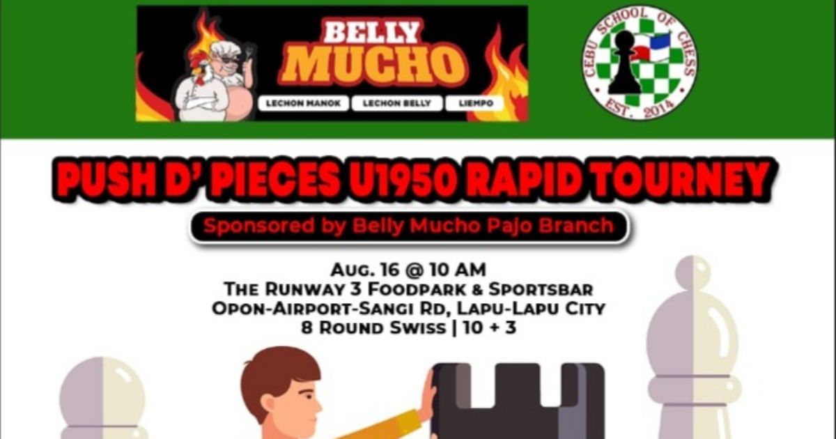 Official poster: Push D' Pieces U1950 Rapid Tourney
