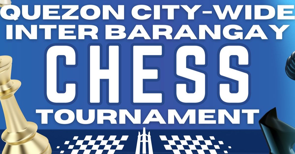 Official poster: Quezon City-Wide Inter-Barangay Chess Tournament