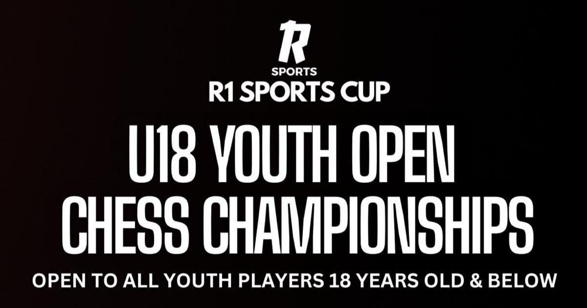 Official poster: R1 Sports Cup U18 Youth Open Chess Championships