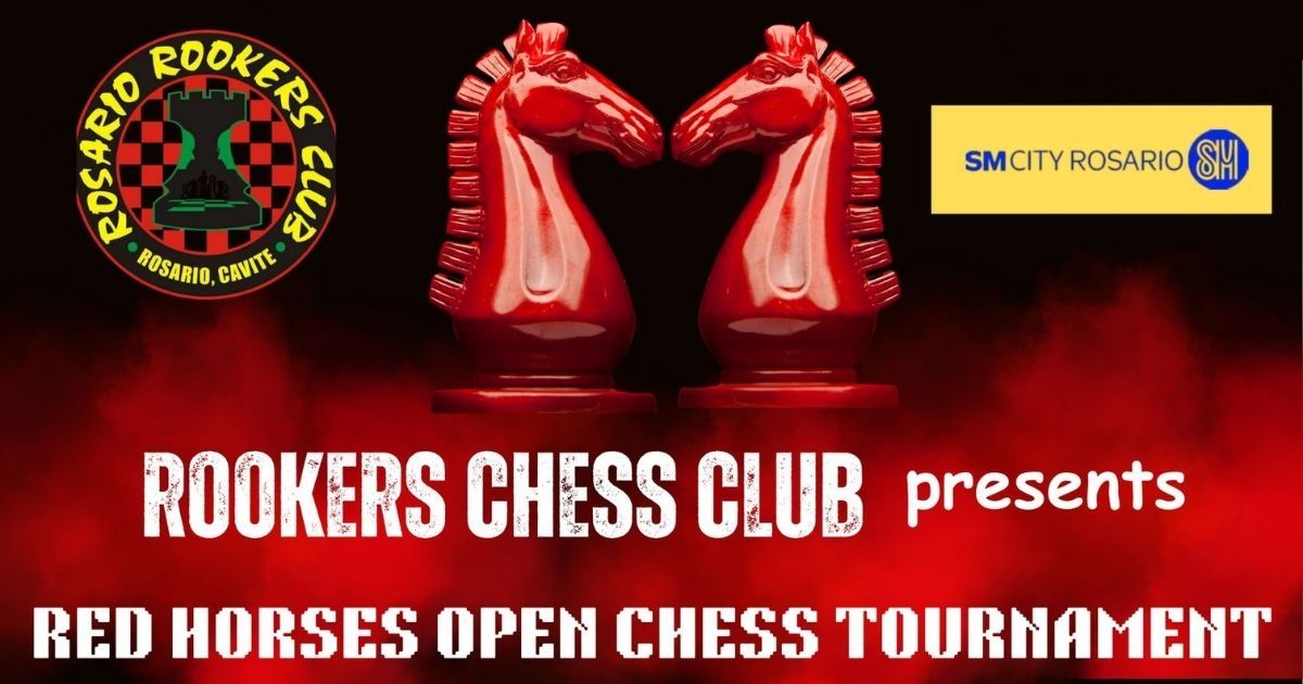 Official poster: Red Horses Open Chess Tournament