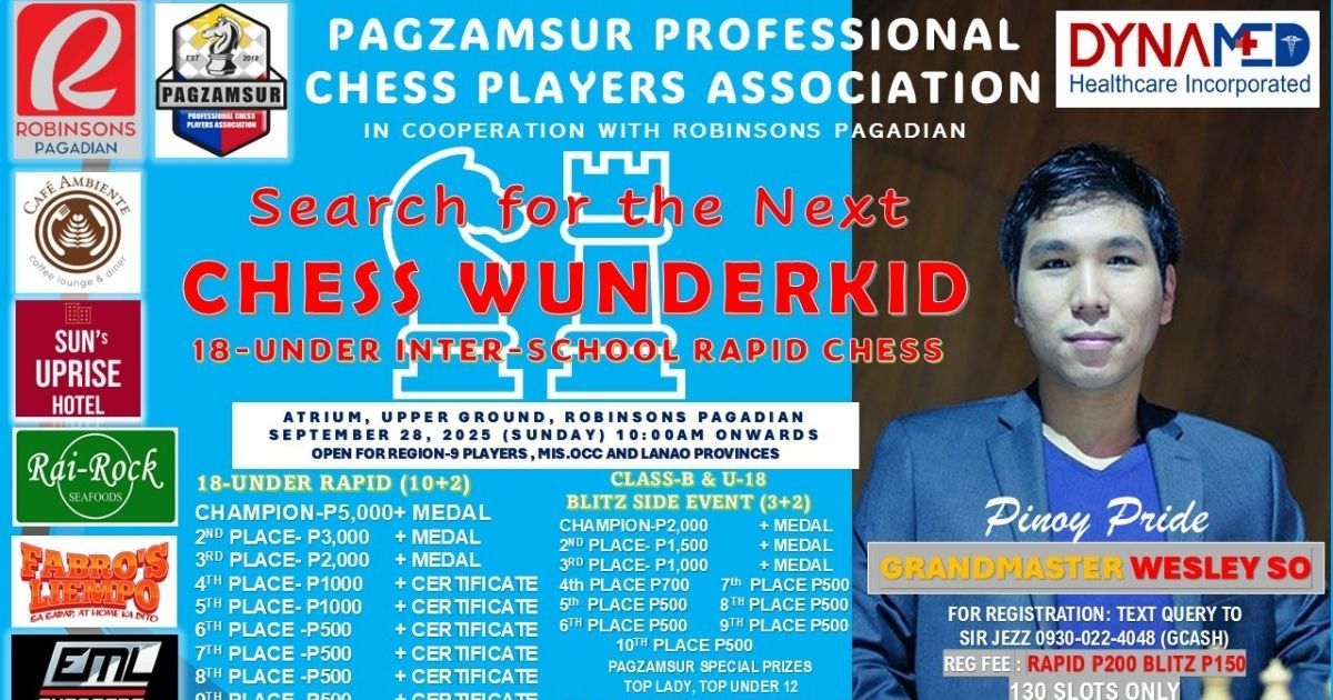 Official poster: Search For The Next Chess Wunderkid