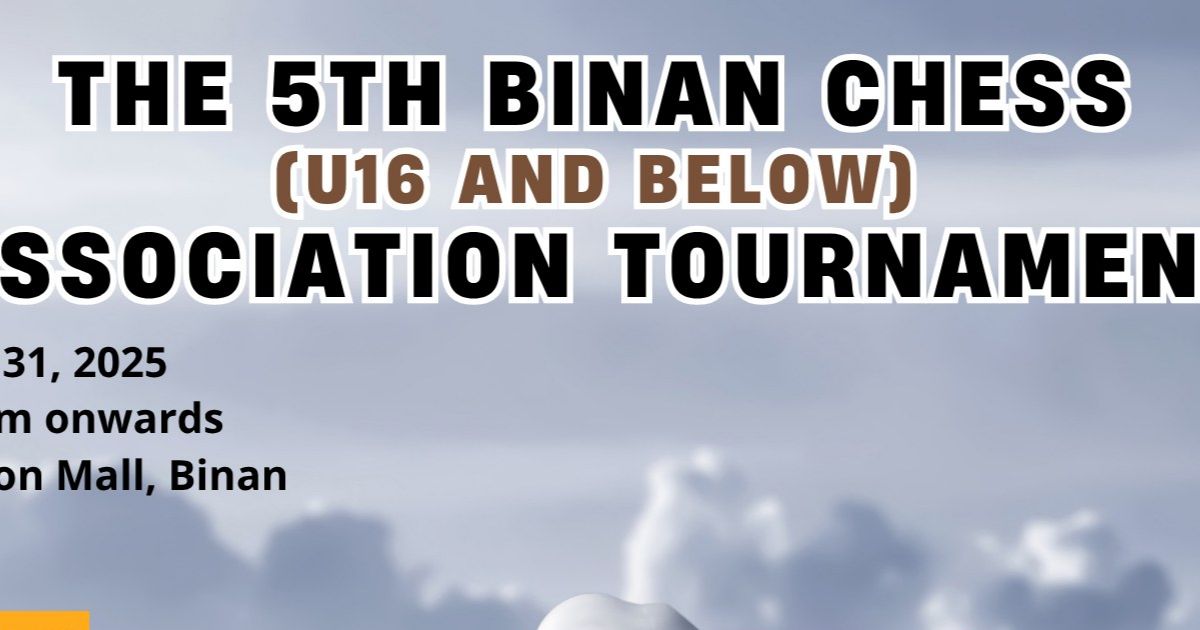Official poster: The 5th Binan Chess (U16 And Below) Association Tournament
