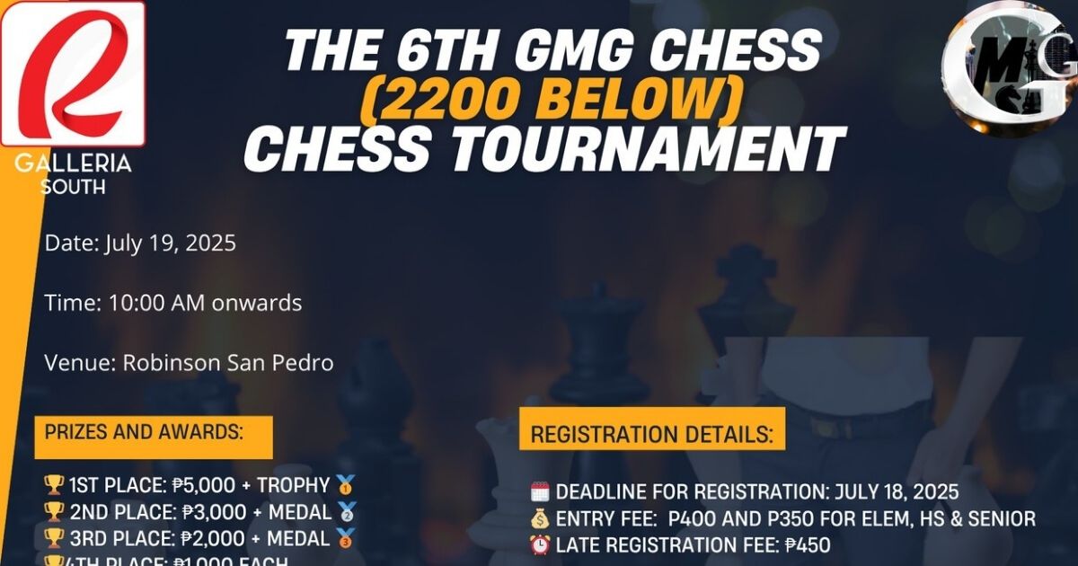Official poster: The 6th GMG Chess Cup