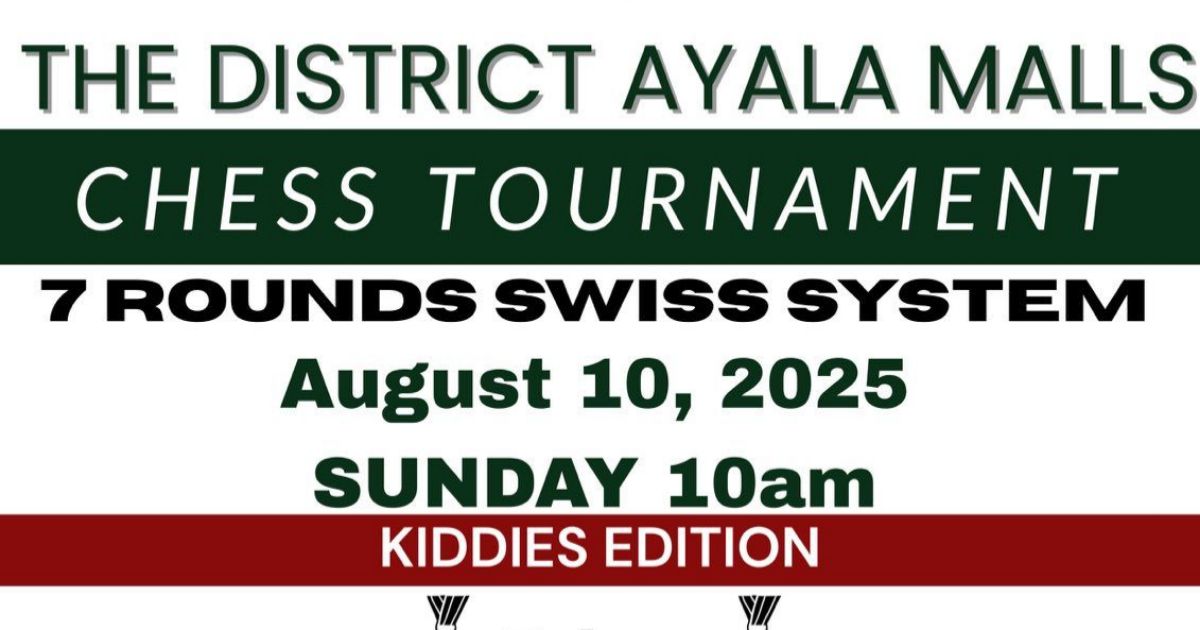 Official poster: The District Imus Ayala Malls Kiddies Chess Tournament