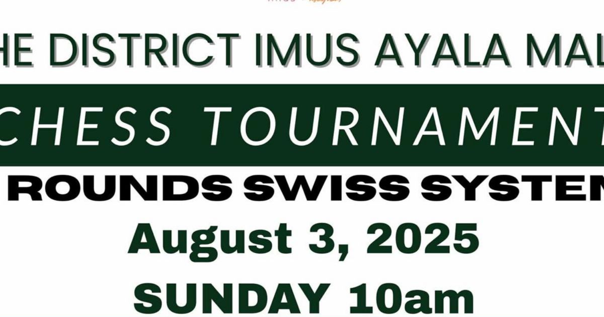 Official poster: The District Imus Ayala Malls Women's Chess Tournament