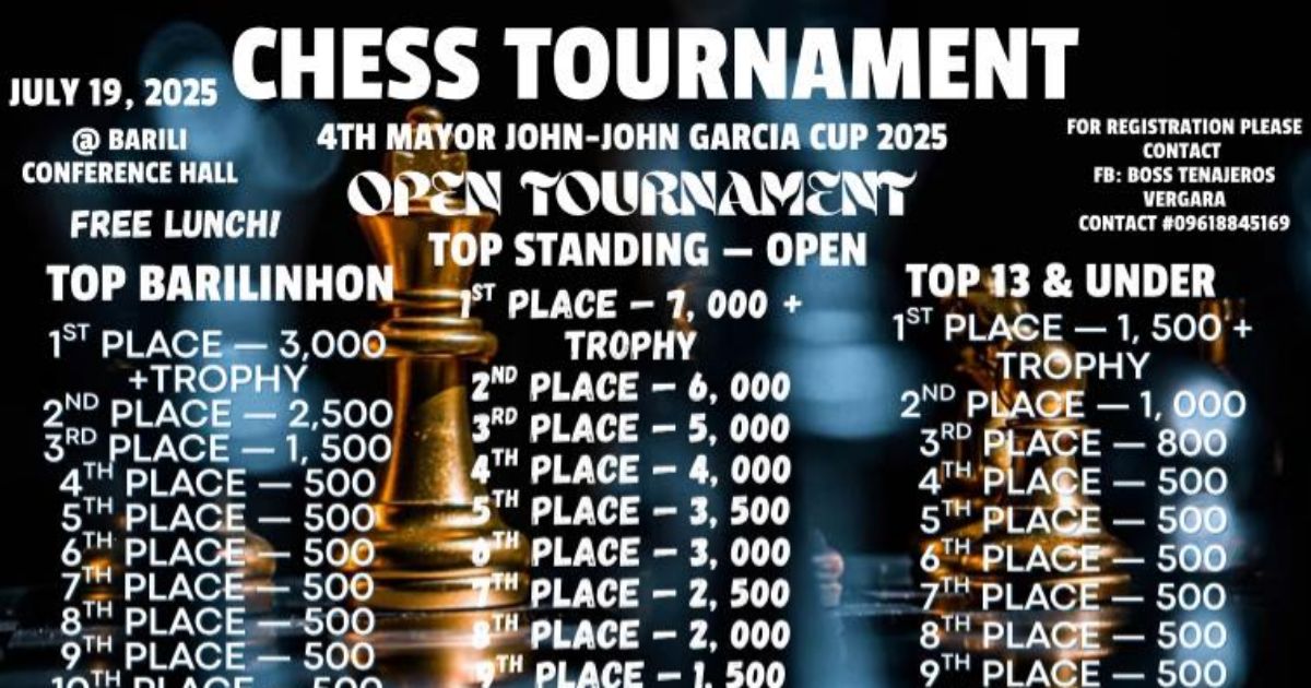 Official poster: The Mayor’s Cup Chess Tournament 2025