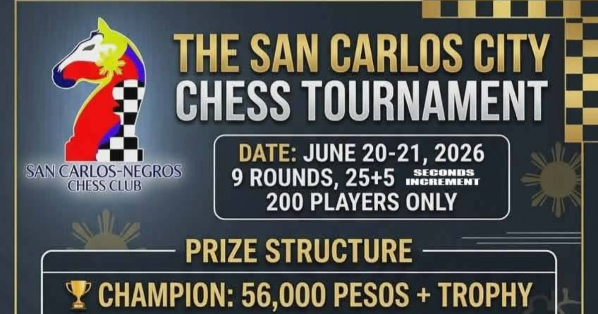 Official poster: The San Carlos City Chess Tournament