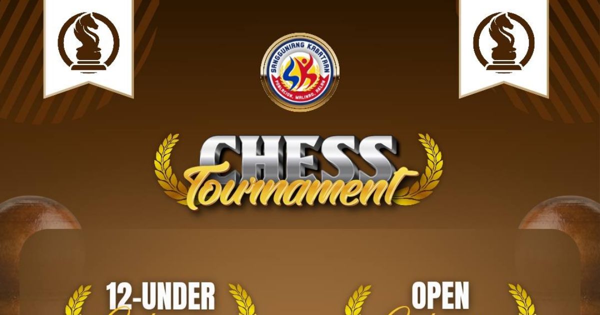 Official poster: The SK Poblacion Chess Tournament