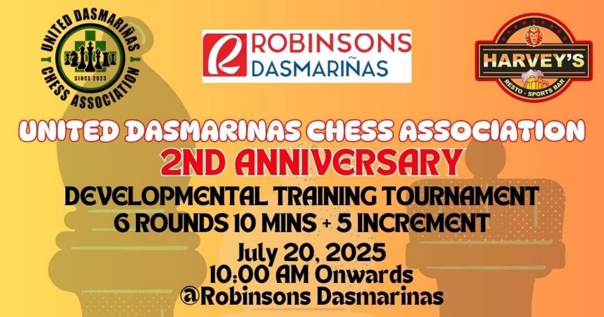 Official poster: United Dasmarinas Chess Association 2nd Anniversary