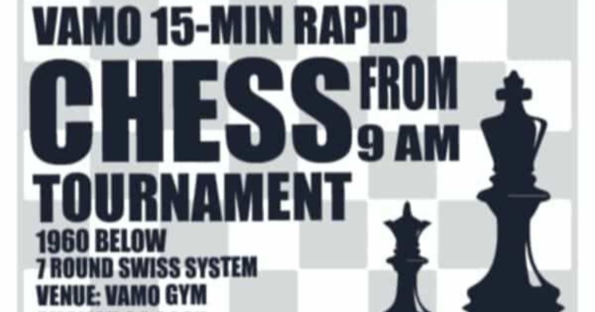 Official poster: Vamo Rapid Chess Tournament