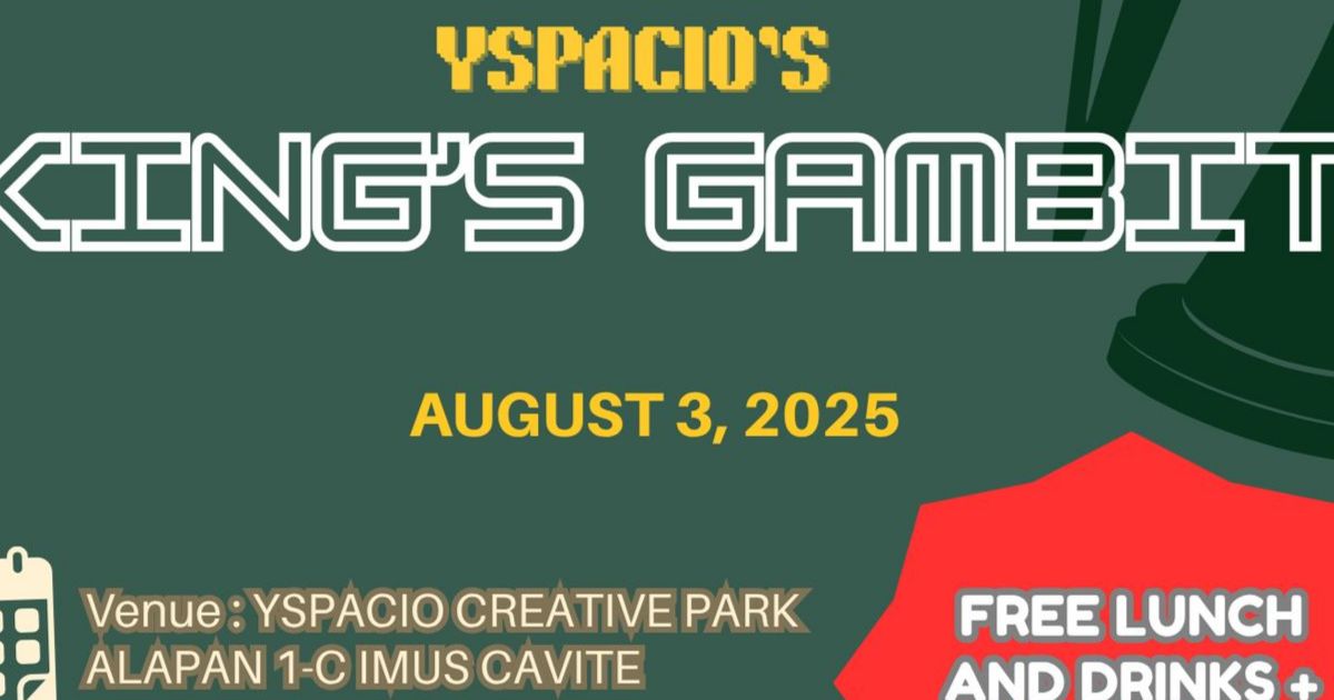 Official poster: Yspacio's Kings Gambit